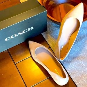 Brand new in box Coach Vierra Suede Skimmer flat 11